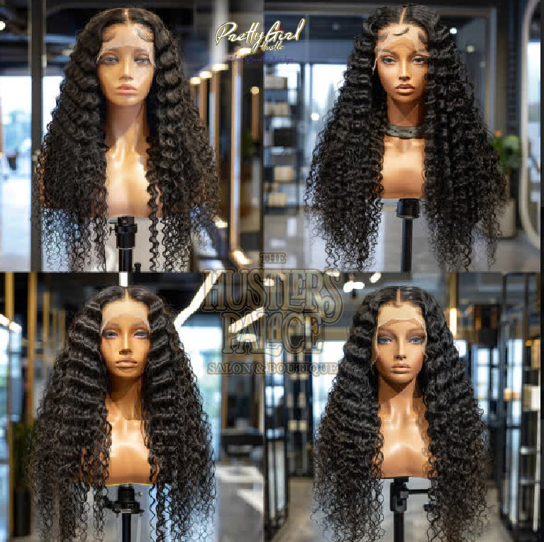 Deep Wave HD &amp; Transparent Lace Wig 4x4 5x5 6x6 Closure Wig 13x4 13x6 Full Frontal Wig 100% Human Raw Hair Mink Brazilian Hair